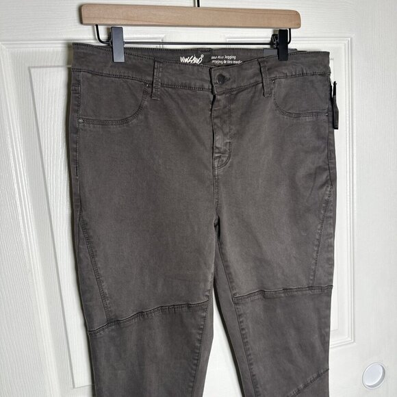Mossimo Mid Rise Jeggings Jeans Pants Stretchy Women 12/31 R Brown Grey Grunge - Picture 8 of 14